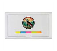 Azeeda 'Wolf Howling' Sticky Note Ruler Pad (ST00045664)