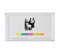 Azeeda 'Wolf & Sheep' Sticky Note Ruler Pad (ST00046309)