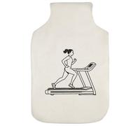 Azeeda 'Woman on Treadmill' Hot Water Bottle Cover (HW00048481)