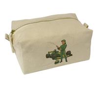 Azeeda 'Woman Racer Celebrating Victory' Canvas Wash Bag/Makeup Case (CS00045780)