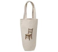 Azeeda 'Wooden Chair' Cotton Wine Bottle Gift/Travel Bag (BL00048746)