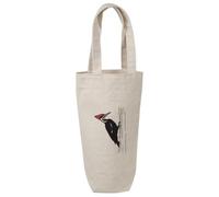 Azeeda 'Woodpecker On Tree' Cotton Wine Bottle Gift/Travel Bag (BL00047773)