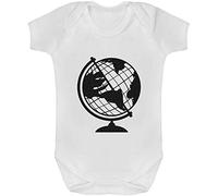 Azeeda 'World Globe' Baby Grow/Cotton Bodysuit (GR017457) | One Piece Outfit for Newborns and Infants