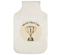 Azeeda 'World's Best Dad Trophy' Hot Water Bottle Cover (HW00040913)