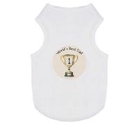 Azeeda 'World's Best Dad Trophy' Pet Dog/Cat T-Shirt, XS (PT00151800)