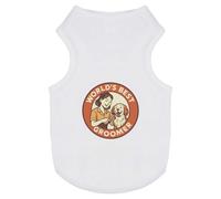 Azeeda 'World's Best Groomer' Pet Dog/Cat T-Shirt, L (PT00162971)
