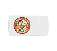 Azeeda 'World's Best Groomer' Pill Box with Tablet Splitter (PI00037143)