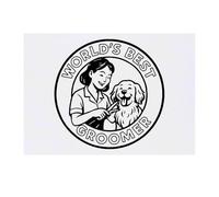 Azeeda 'World's Best Groomer' Temporary Tattoo - Water Resistant, Skin-Safe, Non-Toxic Transfer (TO00089981)