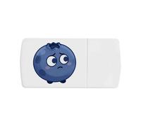 Azeeda 'Worried Blueberry' Pill Box with Tablet Splitter (PI00044948)