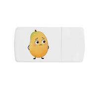 Azeeda 'Worried Mango' Pill Box with Tablet Splitter (PI00044950)