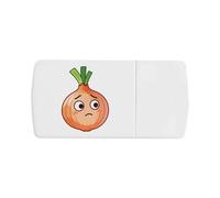 Azeeda 'Worried Onion' Pill Box with Tablet Splitter (PI00044762)