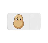 Azeeda 'Worried Potato' Pill Box with Tablet Splitter (PI00044771)
