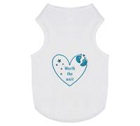 Azeeda 'Worth The Wait Boy' Pet Dog/Cat T-Shirt, L (PT00152295)
