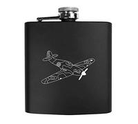 Azeeda 'WW2 Hurricane Plane' Pocket Hip Flask - 6oz (HP00011190)