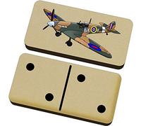 Azeeda 'WW2 Spitfire Plane' Domino Set & Box (DM00022506)