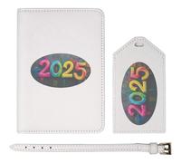 Azeeda 'Year Two Thousand and Twenty-Five' Passport Cover & Luggage Tag Travel Set (PA00032958)