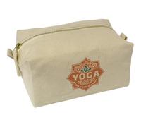 Azeeda 'Yoga Find Your Balance' Canvas Wash Bag/Makeup Case (CS00045782)