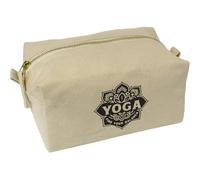 Azeeda 'Yoga Find Your Balance' Canvas Wash Bag/Makeup Case (CS00045783)