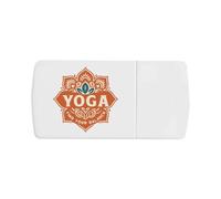 Azeeda 'Yoga Find Your Balance' Pill Box with Tablet Splitter (PI00036372)