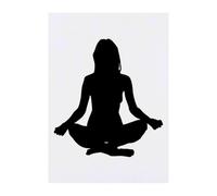 Azeeda 'Yoga Meditation Pose' Temporary Tattoo - Water Resistant, Skin-Safe, Non-Toxic Transfer (TO00093961)