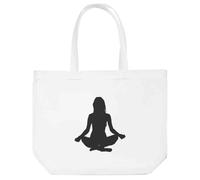 Azeeda 'Yoga Meditation Pose' Tote Shopping Bag For Life (BG00087361)