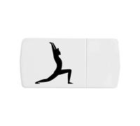 Azeeda 'Yoga Pose' Pill Box with Tablet Splitter (PI00039840)