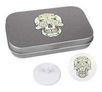 Azeeda 'Yorkshire Rose Sugar Skull' Golf Markers Gift Set (GO00074631)