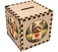 Azeeda 'Yorkshire Terrier Love Note' Money Box/Piggy Bank (MB00113504)