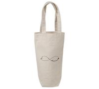 Azeeda 'You And Me Forever' Wine Bottle Bag - Natural (BL00051218)