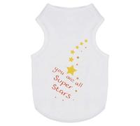 Azeeda 'You Are All Super Stars' Pet Dog/Cat T-Shirt, L (PT00156499)