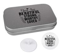 Azeeda 'You Are Beautiful Strong Worthy Loved Text' Golf Markers Gift Set (GO00080539)