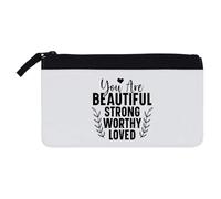 Azeeda 'You are Beautiful Strong Worthy Loved Text' Pencil Case (PC00055376)