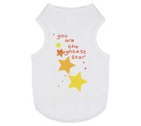 Azeeda 'You Are The Brightest Star' Pet Dog/Cat T-Shirt, M (PT00158702)