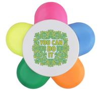 Azeeda 'You Can Do It' Flower Shaped Highlighter (HL00050262)