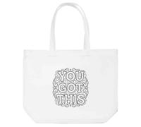 Azeeda 'You Got This' Shopping Tote Bag - White (BG00094693)