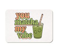 Azeeda 'You Matcha My Vibe' Rectangular Fridge Magnet - Decorative Refrigerator & Whiteboard Magnet for Home, Kitchen or Office - 70mm x 49mm (FM00066732)