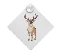 Azeeda 'Young Buck Deer' Suction Cup Car Window Sign (CG00036668)