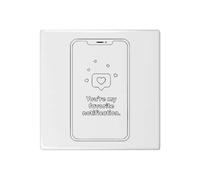 Azeeda 'You're My Favorite Notification ' 108mm Square Ceramic Tile (TD00038982)