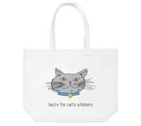 Azeeda 'You're The Cat's Whiskers' Tote Shopping Bag For Life (BG00082657)