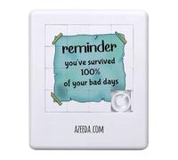 Azeeda 'You've Survived 100% Of Your Bad Days' Sliding Puzzle (PZ00040442)