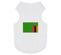 Azeeda 'Zambia Flag' Pet Dog/Cat T-Shirt, S (PT00076541)