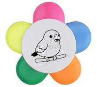 Azeeda 'Zebra Finch' Flower Shape Highlighter Pen (HL00042925)
