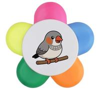 Azeeda 'Zebra Finch' Flower Shape Highlighter Pen (HL00042926)