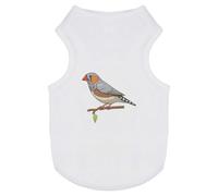 Azeeda 'Zebra Finch ' Pet Dog/Cat T-Shirt, S (PT00176049)