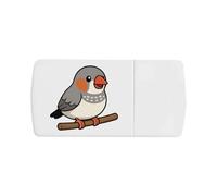 Azeeda 'Zebra Finch' Pill Box with Tablet Splitter (PI00039193)
