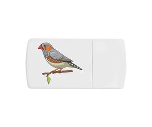 Azeeda 'Zebra Finch ' Pill Box with Tablet Splitter (PI00040414)