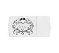 Azeeda 'Zodiac Cancer Crab' Pill Box with Tablet Splitter (PI00003421)