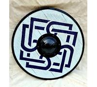 Azeem Mart Medieval Celtic Eternity Knot Wooden Viking Shield | Viking Valhalla Battleworn Authentic Replica Shield