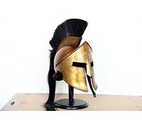 Azeem Mart Medieval Spartan Helmet with Display Stand | Great King Leonidas Helmet Replica for Cosplay