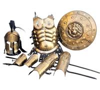 Azeem Mart Spartan Warrior Armor Set, Legendary King Leonidas Spartan Shield Replica (Spartan Set with Lion Shield)